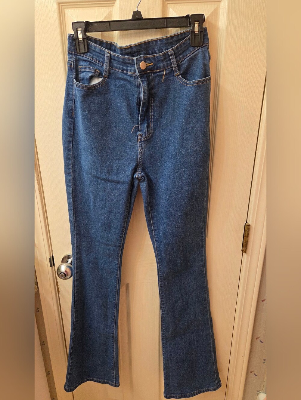 Classic Women's Dark Blue Denim Jeans